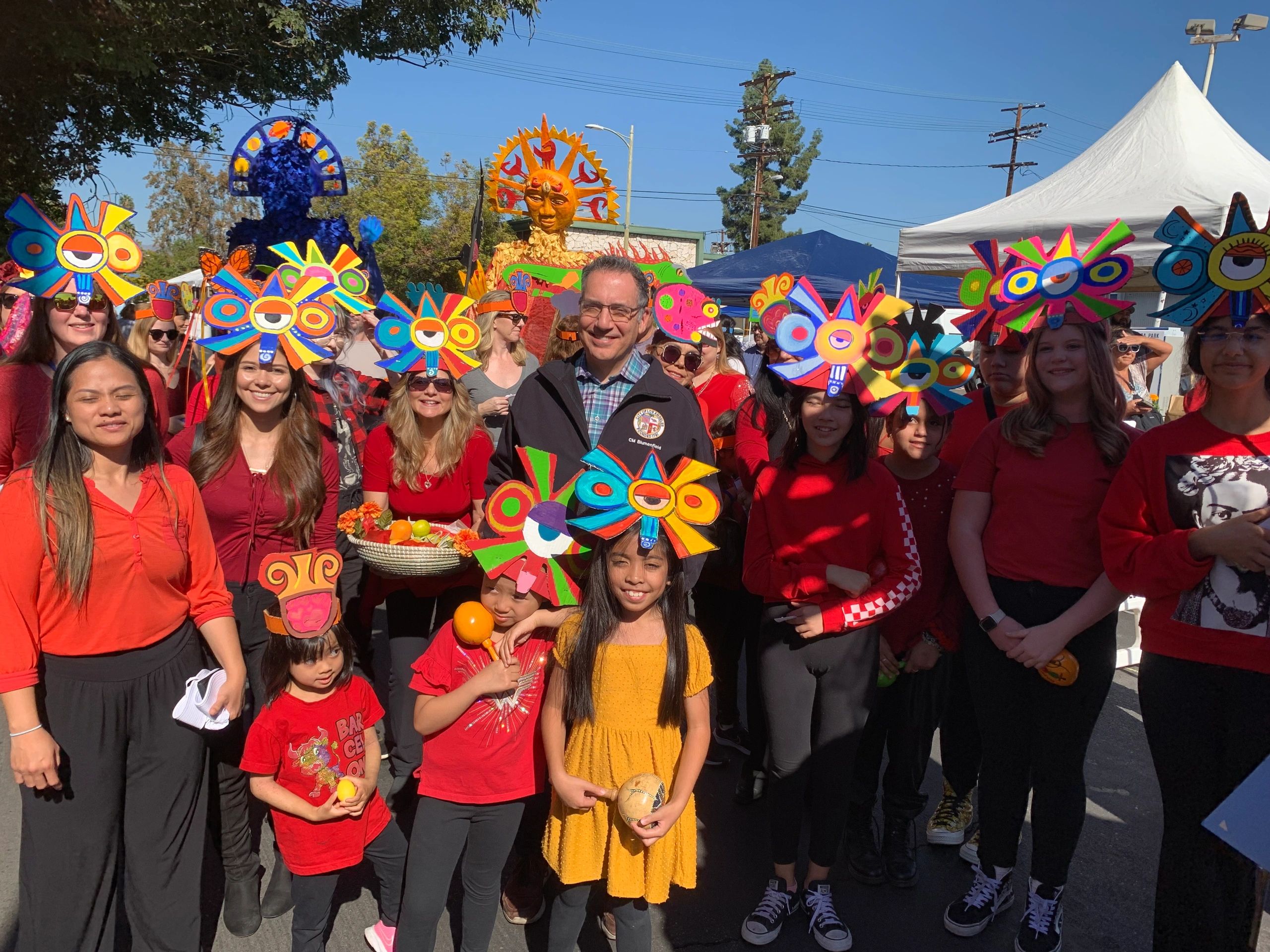 Councilmember Bob Blumenfield  at Canoga Park's Dia de los Muertos Festival