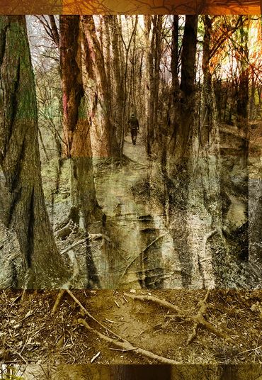 "Trail Hiker"- Artwork by Allison Inglesby © 2022