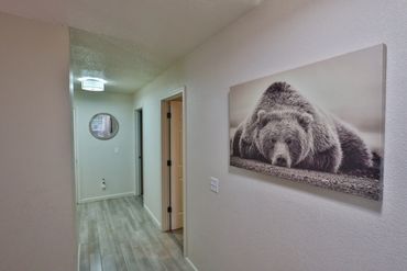 4 bedroom home has 1 King, 2 Queens and Twin over full bunk. Can sleep up to 6 comfortably.