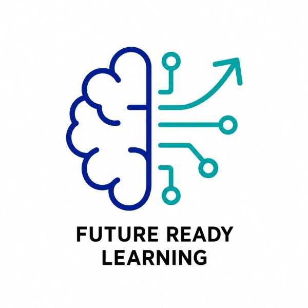Brain and tech icon with 'Future Ready Learning' text.