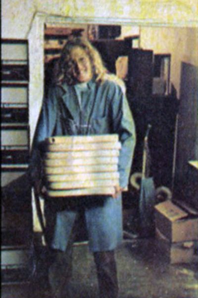 Larry delivering a batch of bodies to the warehouse, he took a lot of pride in those bodies.