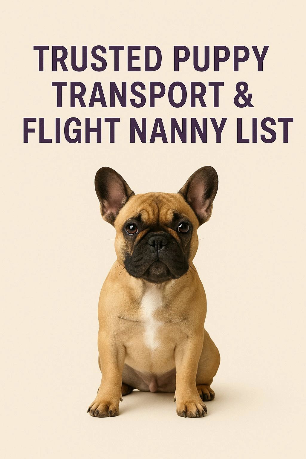 FBDFA Trusted Puppy Transport & Flight Nanny List