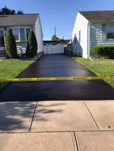 Fresh, clean and protected asphalt sealcoating