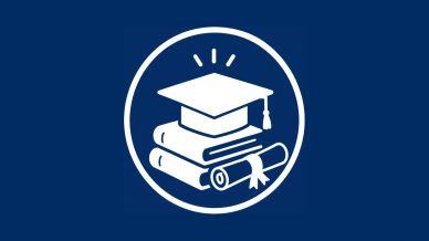 Books and graduation cap