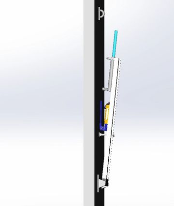 Retracted using a manual hand hoist.