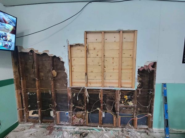 Before, repairing structural damage