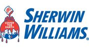 Sherwin-Williams logo with paint pouring over the earth.