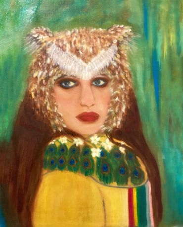 “Robed with wisdom and justice “11x14 Oil on Canvas Divine wisdom and discernment