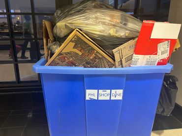 PHL knows trash. But they leave it everywhere. Come on PHL employees. Step up your game please.