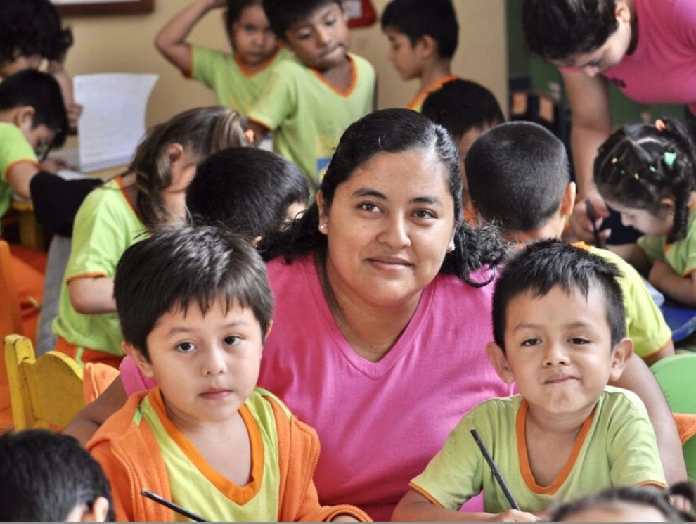 A Group of Children in a Classroom