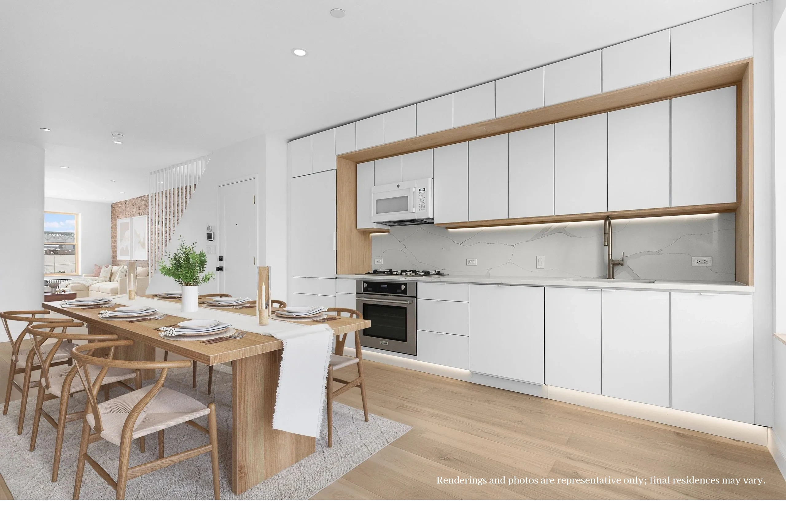 Sample Sponsor interior kitchen dining room for illustrative purposes