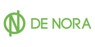 Green De Nora logo with stylized N inside a circle.