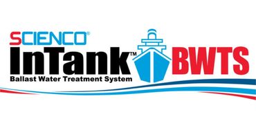 Logo for Scienco InTank Ballast Water Treatment System with a ship icon.