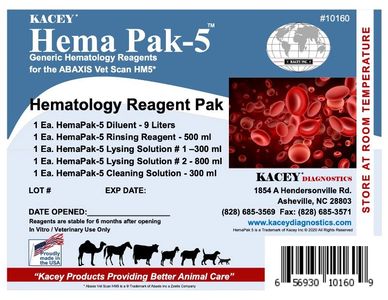 Generic Hematology Reagent for Abaxis Zoetis HM5.
