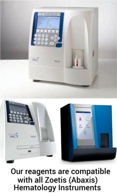 VetScan HM2 and HM5 hematology instruments from Abaxis Zoetis.