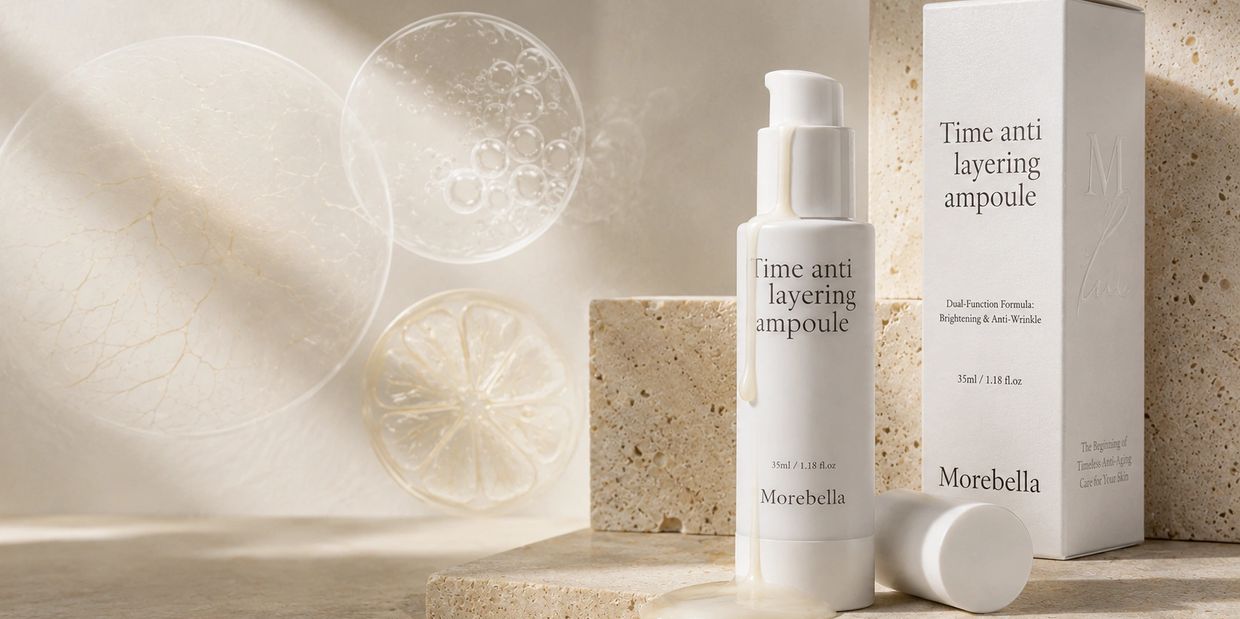 Morebella Time Anti-Layering Ampoule for concentrated hydration and skin conditioning