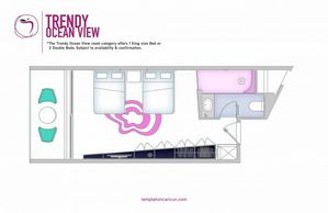 Trendy Ocean View rooms boast a spacious balcony or terrace with breathtaking views of the Caribbean