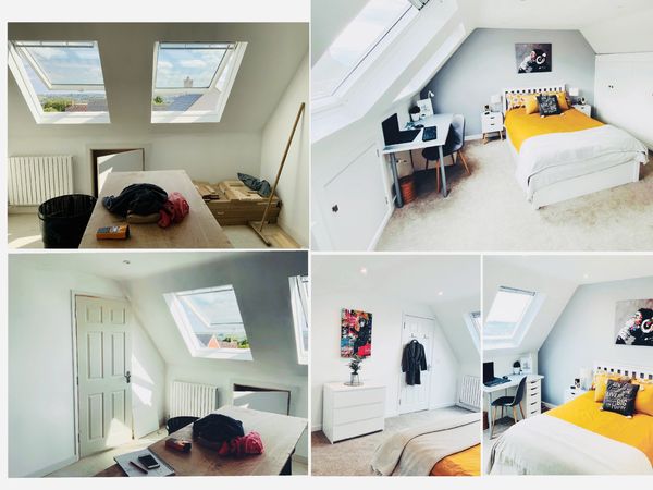 teenager room
yellow accent colour
student room