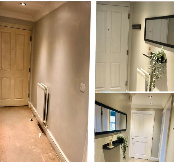 Distribution hall interior design
Hallway transformation
hall renovation
before and after pictures