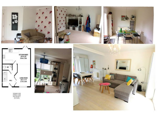 Home renovation. We Integrated living and kitchen areas.