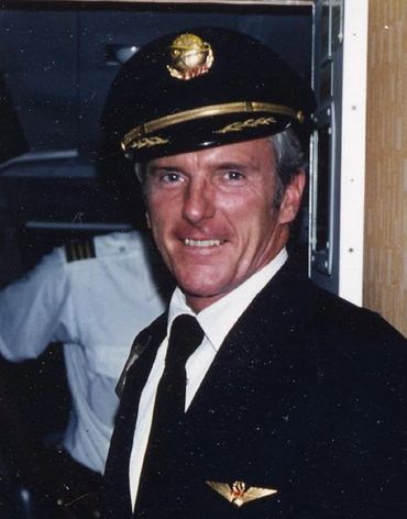 TWA Captain Jerry Lawler is pictured here in his uniform.