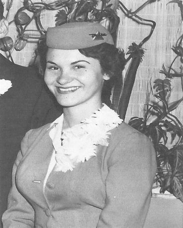 Sandra Laurie Arnold, a Delta stewardess, is pictured here in her uniform.