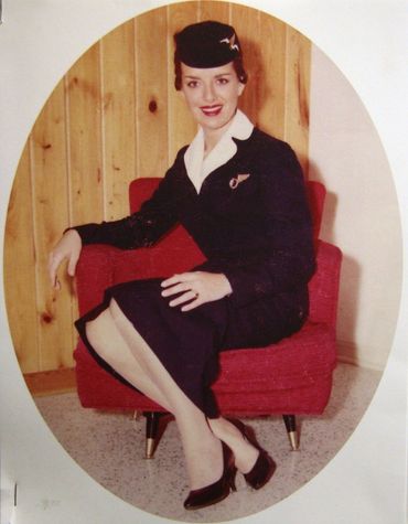 A late-1950s photo of famed flight attendant Bette Nash in her Eastern Airlines uniform.