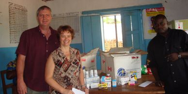 Medications and supplies brought from Canada & given to the local health clinics