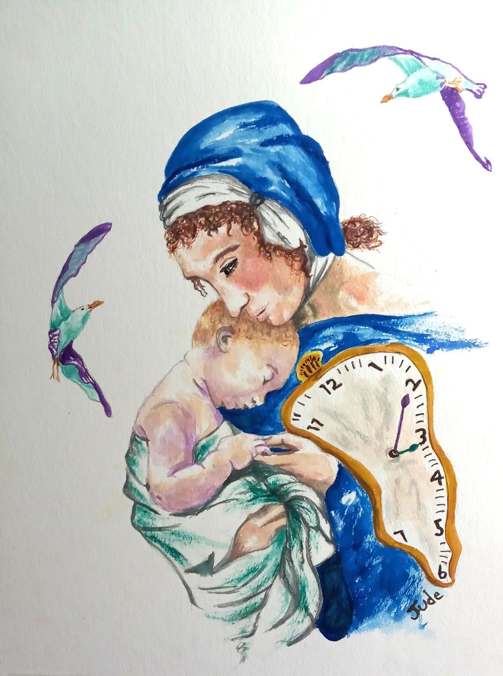 Italia II: Time, Judy Bragg Pardo, Jude, spiritual, visionary, surreal, child, Mother