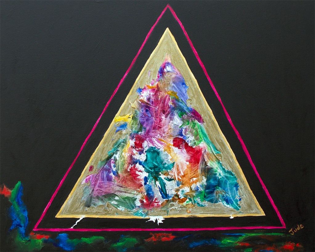 Triangle I, Judy Bragg Pardo, Jude, triangle, surreal, spiritual, visionary
