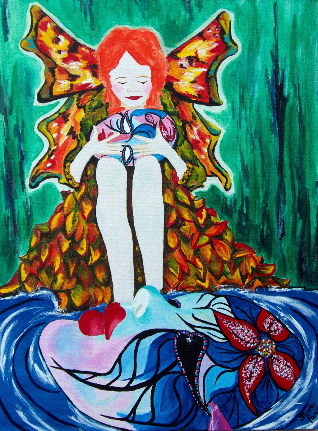 Fairy and Mask, Judy Bragg Pardo, Jude, Fairy, spiritual, visionary