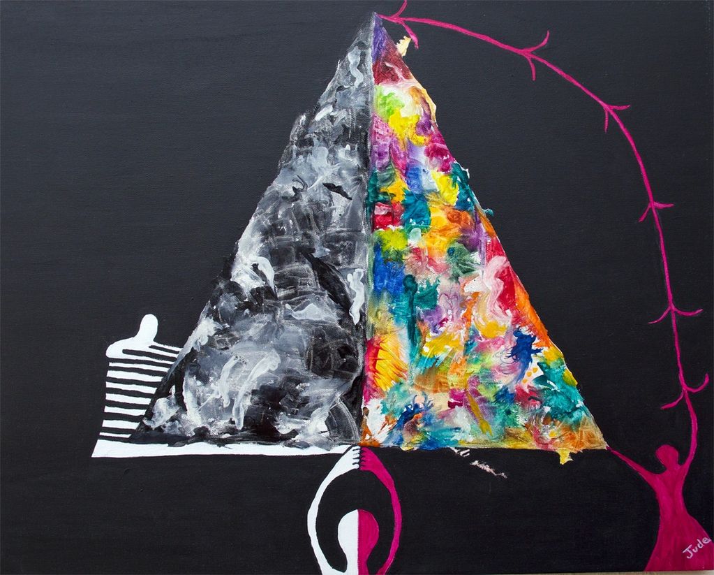 Triangle II, Judy Bragg Pardo, Jude, triangle, surreal, spiritual, visionary