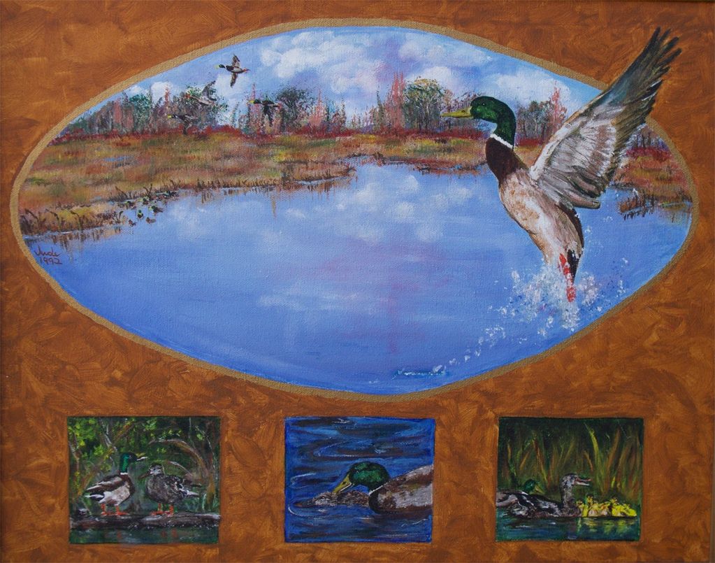 A Duck's Lifet, Judy Bragg Pardo, Jude, spiritual, visionary, surreal, duck, life, babies,