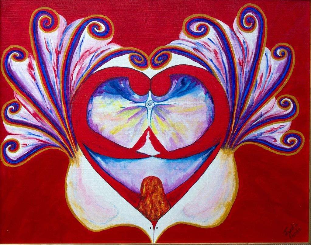 My Inner Heart, Judy Bragg Pardo, Jude, spiritual, visionary, surreal, heart, inner self, bird