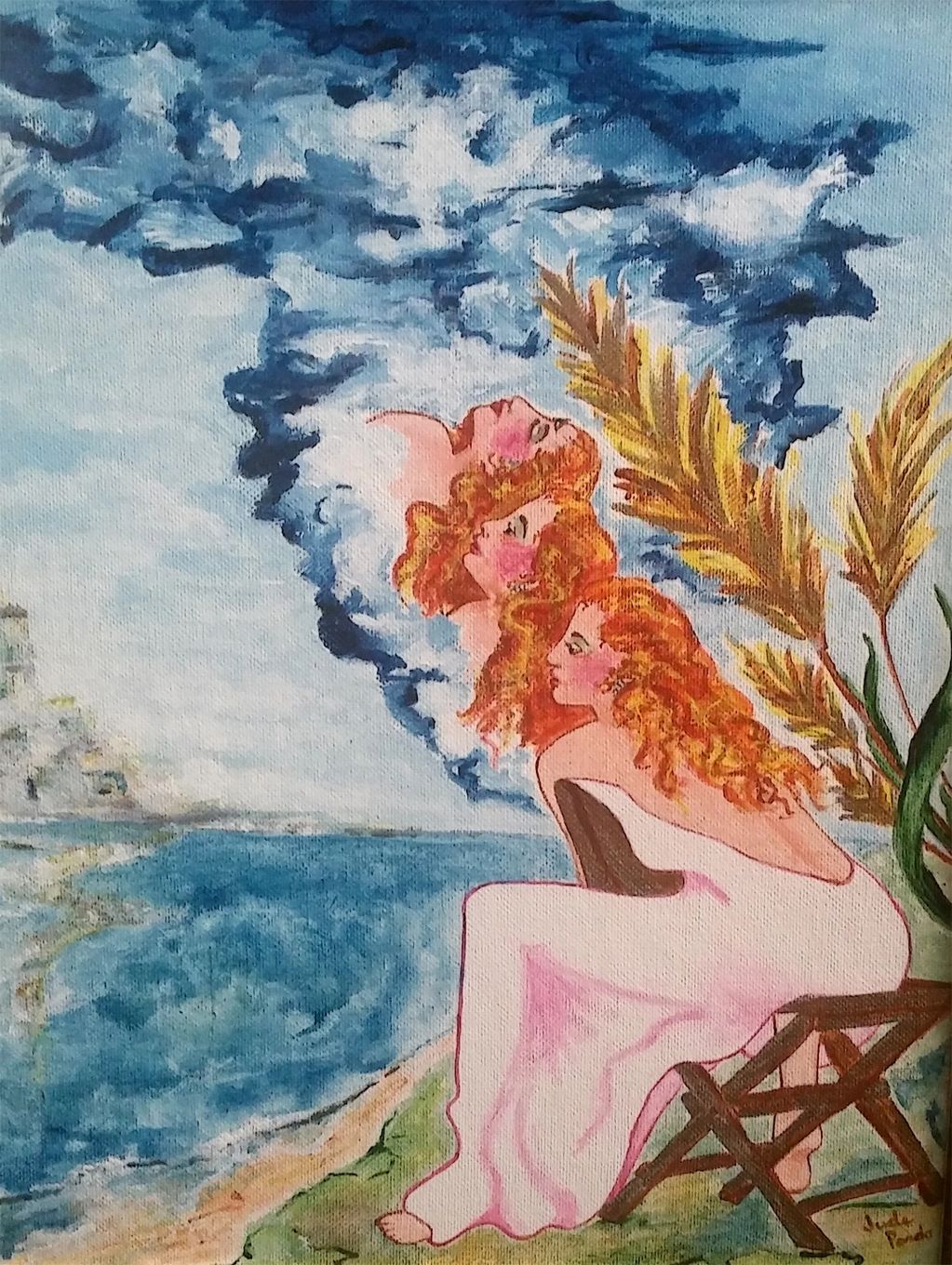 She Meditates, Judy Bragg Pardo, Jude, spiritual, visionary, surreal, meditates, meditation