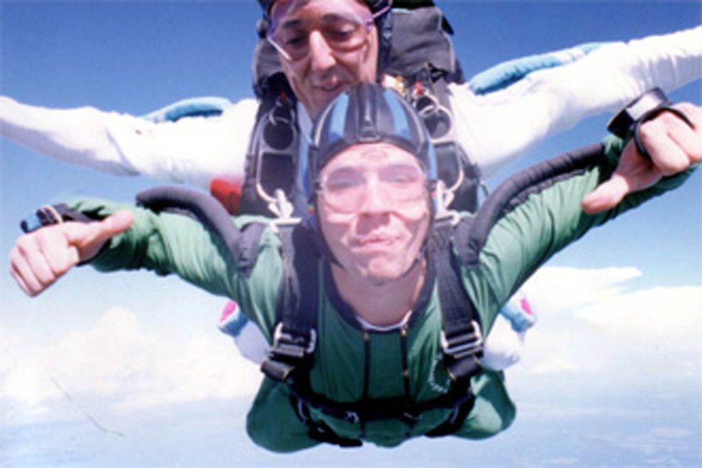 Robert Baron Pardo , tandem, parachute