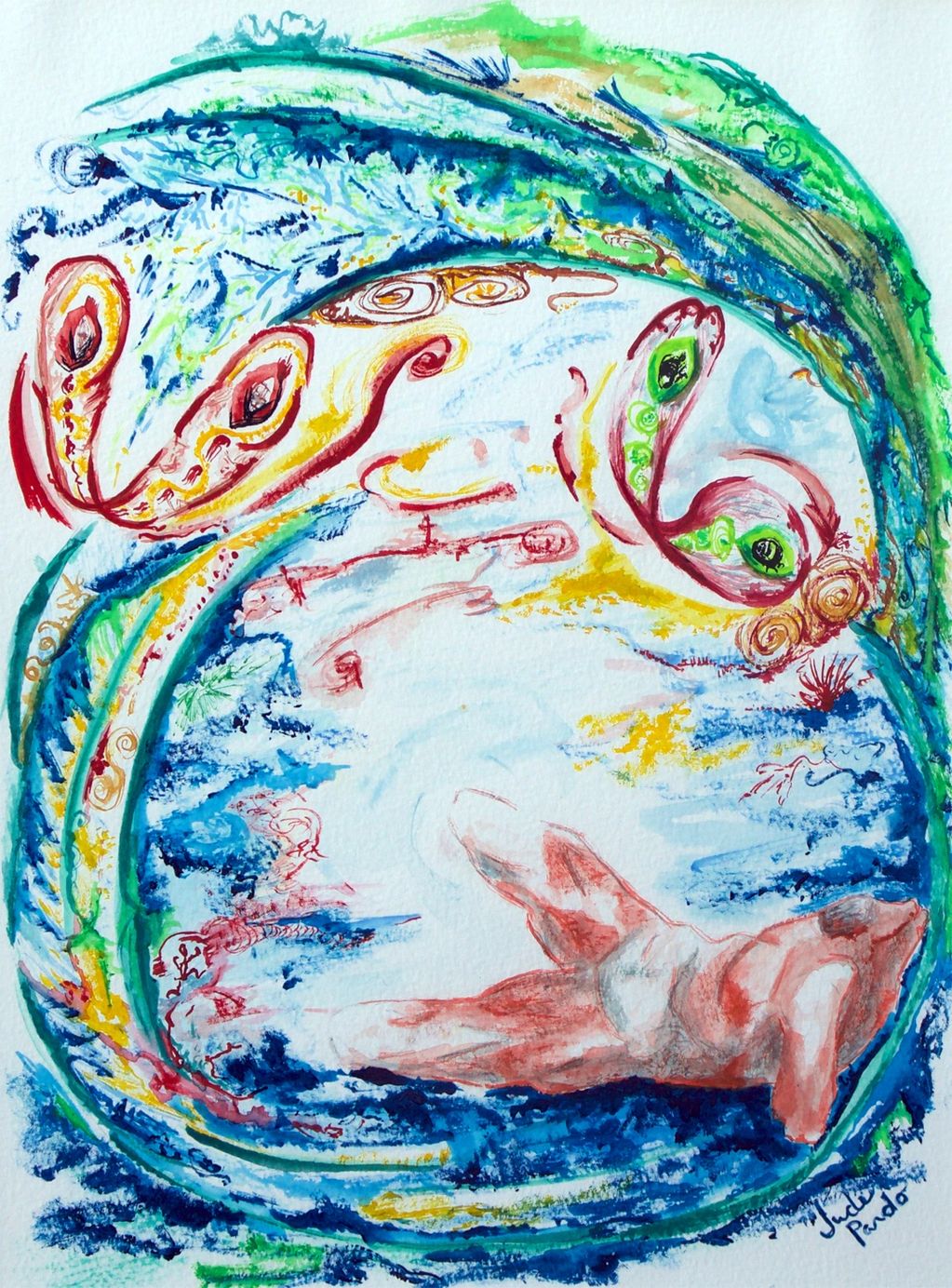 Italia: Somewhere Out There, Judy Bragg Pardo, Jude, spiritual, visionary, surreal, in-between, spir