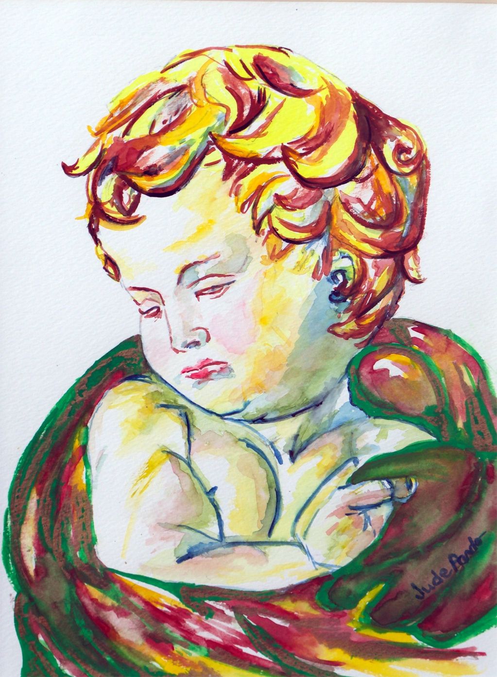 Italia: The Child, Judy Bragg Pardo, Jude, spiritual, visionary, surreal, child, Jesus Christ, baby