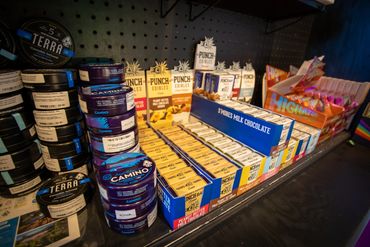 sleep gummies, punch bars.