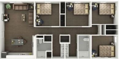 Four-Bedroom Apartment