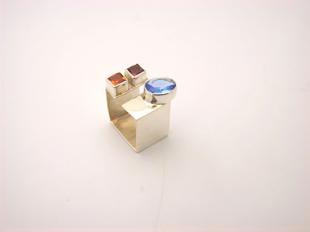 This is a Square ring made in 2015 . Inspired by a Norwegian patron.