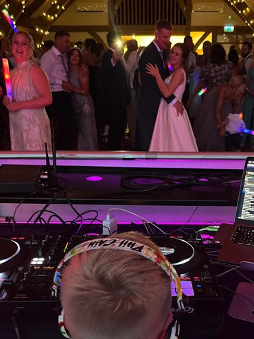 Young DJ Tommy dropping the first dance song for his mum and new stepdad at their York wedding
