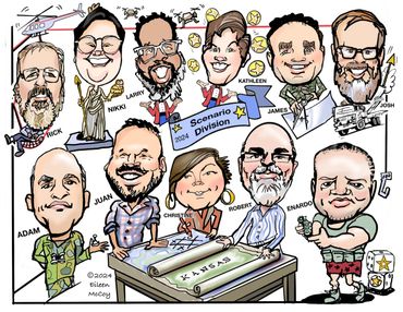 Military / club  Caricatures groups