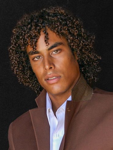 Male model posing