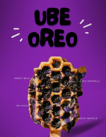 Ube Drizzle and Oreo crumble. Perfect familiar combo