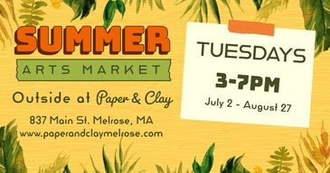 Summer Arts Series Logo
Paper & Clay Melrose
