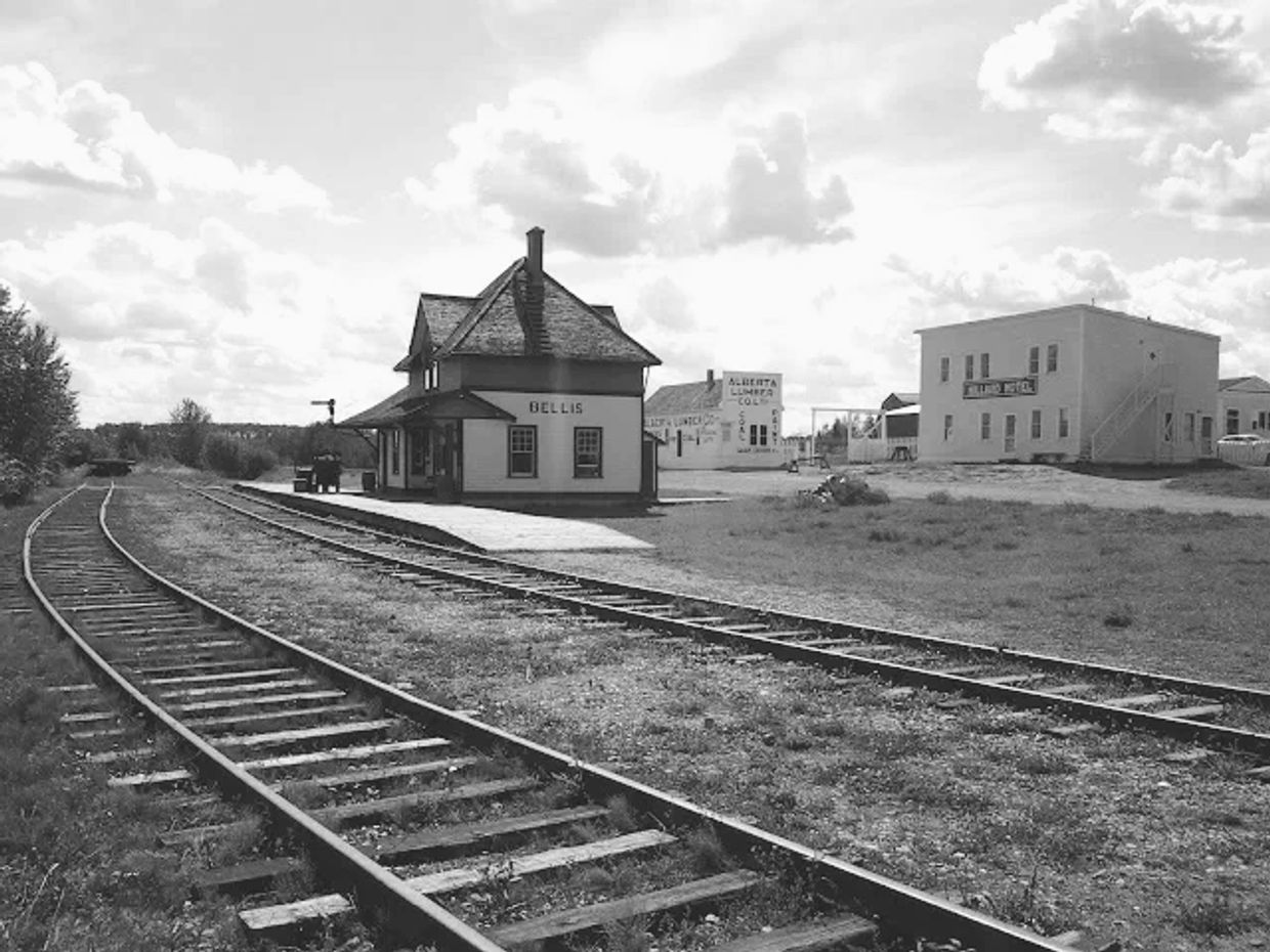 Bellis Train station, Alberta Lumber Co. & the Hilliard Hotel - Ukrainian Cultural Village, Alberta