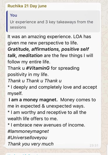 #CLIENTREVIEW #LAWOFATTRACTION #MONEY #ABUNDANCE #WEALTH