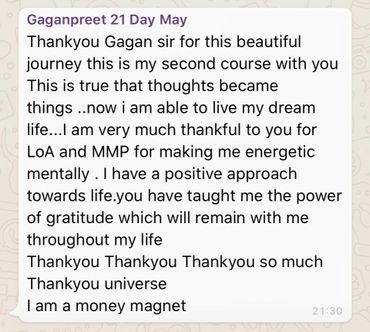 #CLIENTREVIEW #LAWOFATTRACTION #MONEY #ABUNDANCE #WEALTH