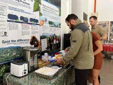 Meals are served at Deramakot